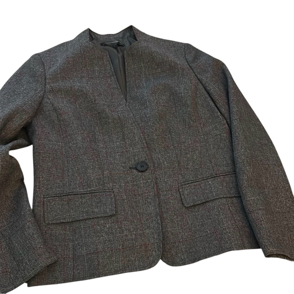 Black label by Evan picone size 8 womens suit jacket blazer business coat